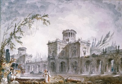 Architektonische Fantasie, 1760 von Hubert Robert